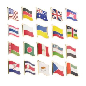 BADGE PIN SOFT ENAMEL FLAGS