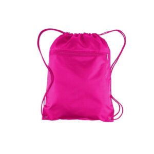 DRAWSTRING BAG WITH POCKET